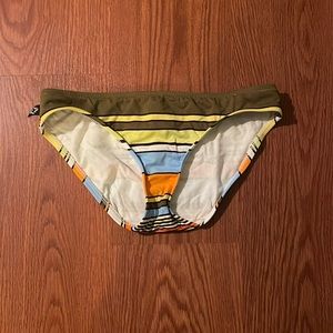 Women’s striped bikini bottoms